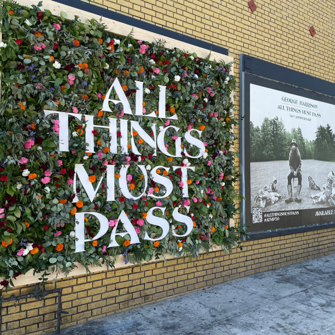 George Harrison- All Things Must Pass Flower Wall (Compressed)