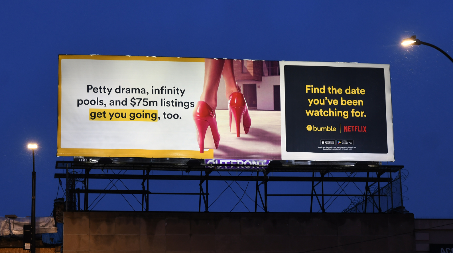 Bumble + Netflix Billboard