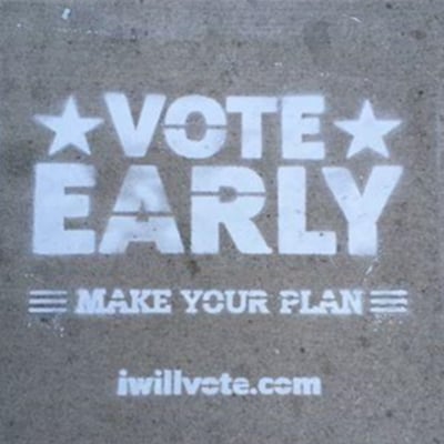 Vote Early Sidewalk Media